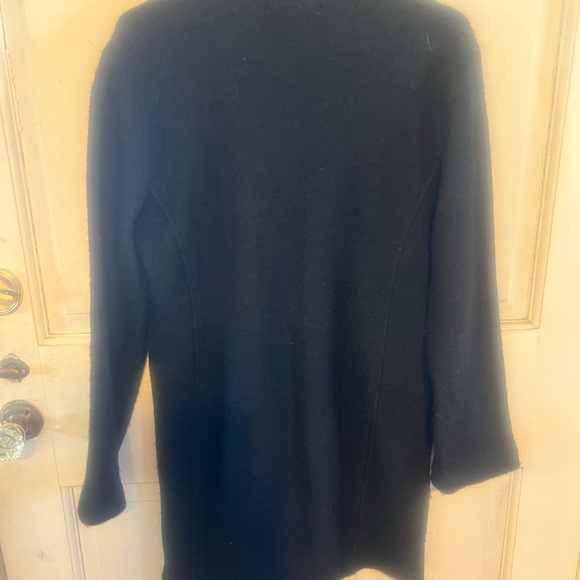 Coldwater Creek 100% Wool Embroidery Duster Medium - Picture 3 of 6